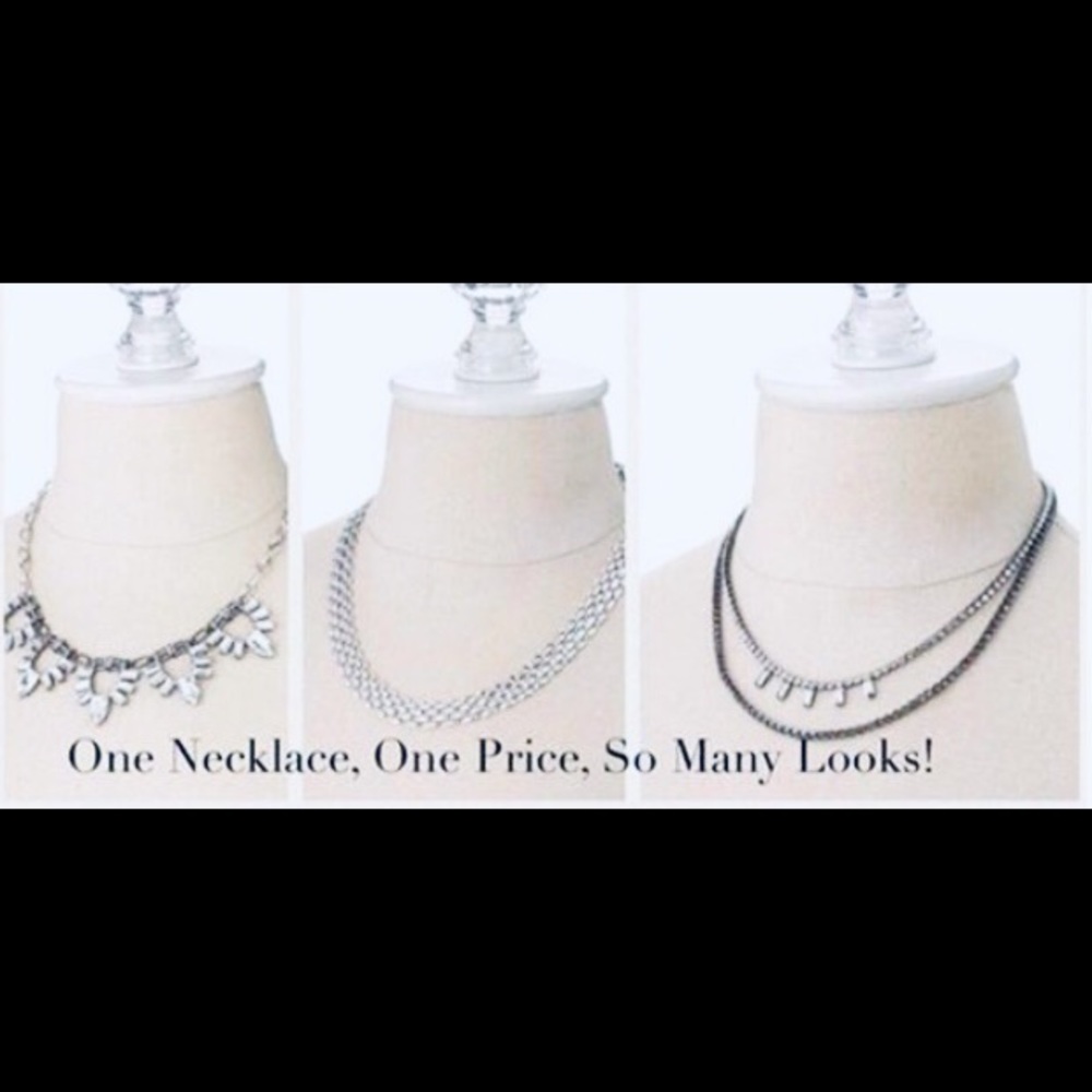 Stella & Dot | 3-in-1 Star Rhinestone/Pearl Jeweled NEW Statement Neckla… - Picture 3 of 9